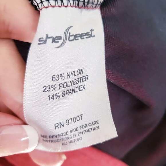 SHEBEEST Red Fender Cycling Biking 2-in-1 Biker Skirt Skort SMALL Outdoor Sports - Picture 3 of 14